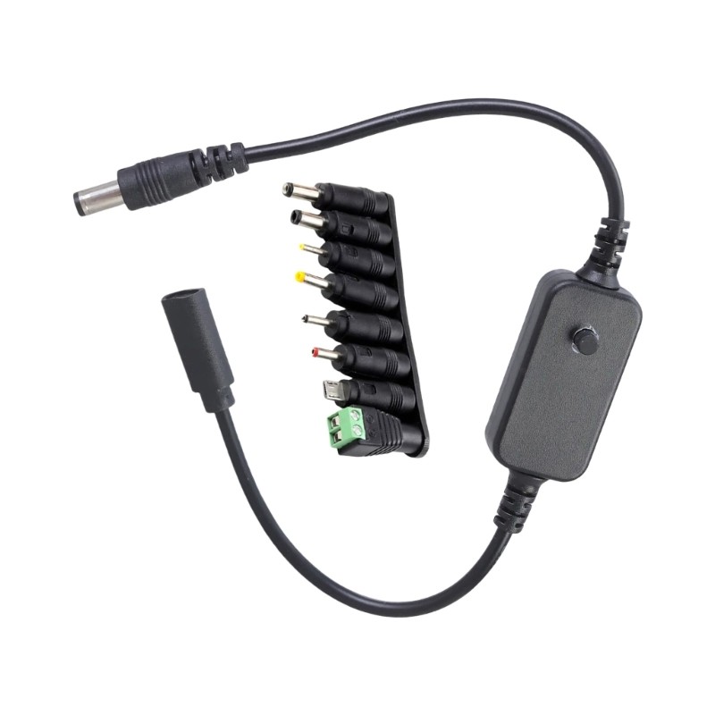 TY 10W Type C เป็นสายแปลงปรับ 5V 9V 12V ชาร์จ 8 อะแดปเตอร์