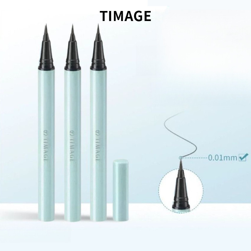 TIMAGE อายไลเนอร์ บางเฉียบ ธรรมชาติ กันน้ำ ติดทนนาน แห้งเร็ว
