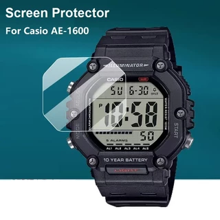 2PCS Soft PET ป้องกันการระเบิดป้องกันหน้าจอฝาครอบป้องกันฟิล์มสําหรับ Casio AE-1600