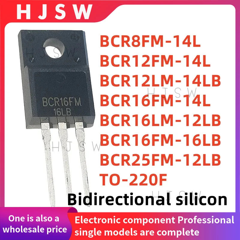 1-5PCS BCR8FM-14L BCR12FM-14L BCR12LM-14LB BCR16LM-12LB BCR16FM-14L BCR25FM-12LB TO-220F Bidirection