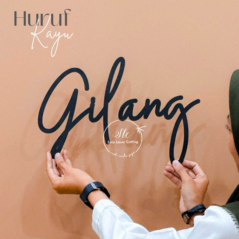 ราคาต่อ LETTER ตัวอักษรไม้ที่กําหนดเอง สูง 8 ซม. - การเขียน / ตกแต่ง / งานแต่งงาน CUSTOM WOODEN RAIS