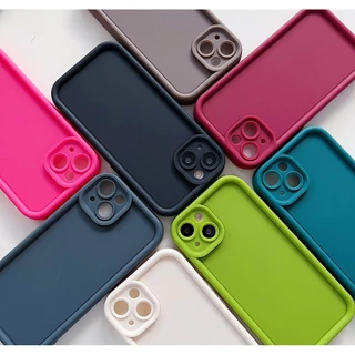 เคส Oppo A18 A17K A7 A17 A16 A54 A38 A12 A15 A57 A3s A78 A74 A5s A58 A16K A55 A31 Reno 8T 6 เคส สีลูกกวาดซิลิโคนนุ่ม