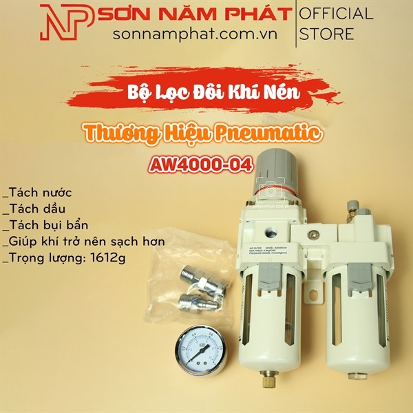 PNEUMATIC กรองคู่ AW4000-04 ยี่ห้อ PNEUMATIC