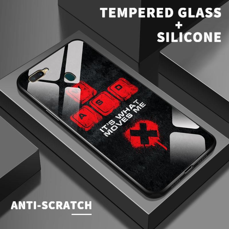 เหมาะสำหรับ OPPO A7 A7n A72 A73 A74 4G 5G A76 A77 A77s A7x A8 A83 กรณีโทรศัพท์มือถือ Fashions Game T