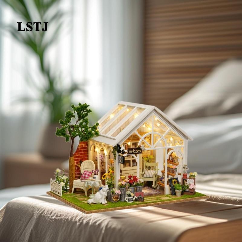 [Lstjj] ชุดตุ๊กตาจิ๋ว DIY โมเดลสวนจิ๋วสําหรับของขวัญวันเกิดผู้ใหญ่
