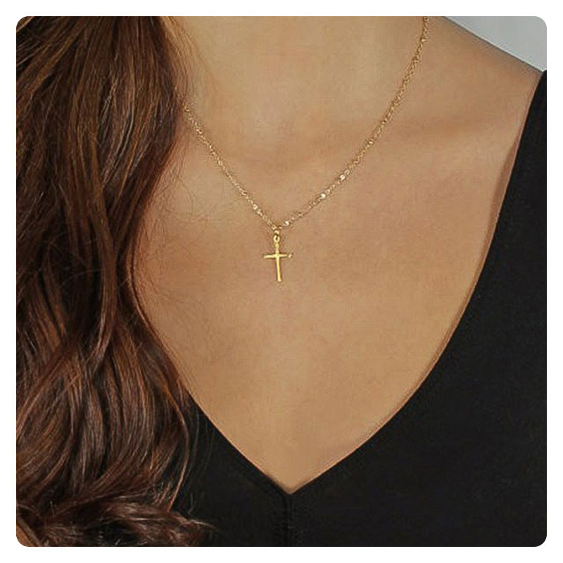 Colorfield จี้หลายชั้น ชั้นเดียวข้ามสร้อยคอโซ่เสื้อกันหนาว