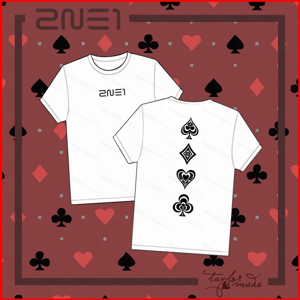 Ys 2NE1 CL Park Bom Sandara Park Minzy เสื้อยืดฤดูร้อน KPOP แขนสั้นด้านบน