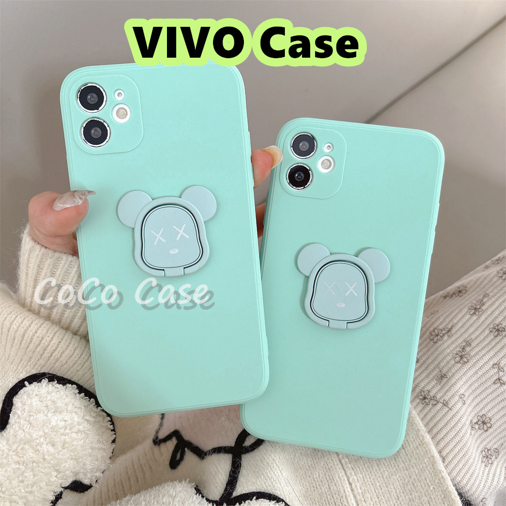 ParityFor VIVO Y55/66/70/71/72 Y76/77/78/89/90/91 Z1/3/5/6/10 ฝาครอบ Cornflower คราบซิลิโคนเคสโทรศัพ