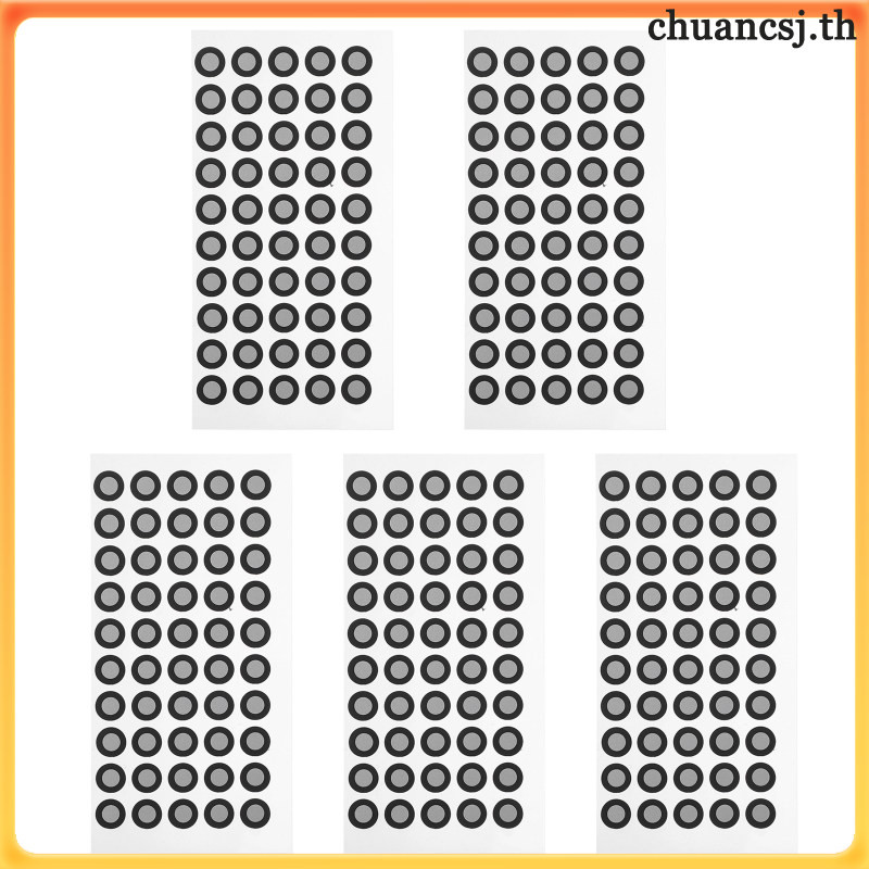 ☕ ชุดมาร์กเกอร์สแกน 5 ชุด จุดสัญลักษณ์ฟิล์มสะท้อนแสง สำหรับการสแกน 3D คุณภาพสูง ทนทานต่อการฉีกขาด