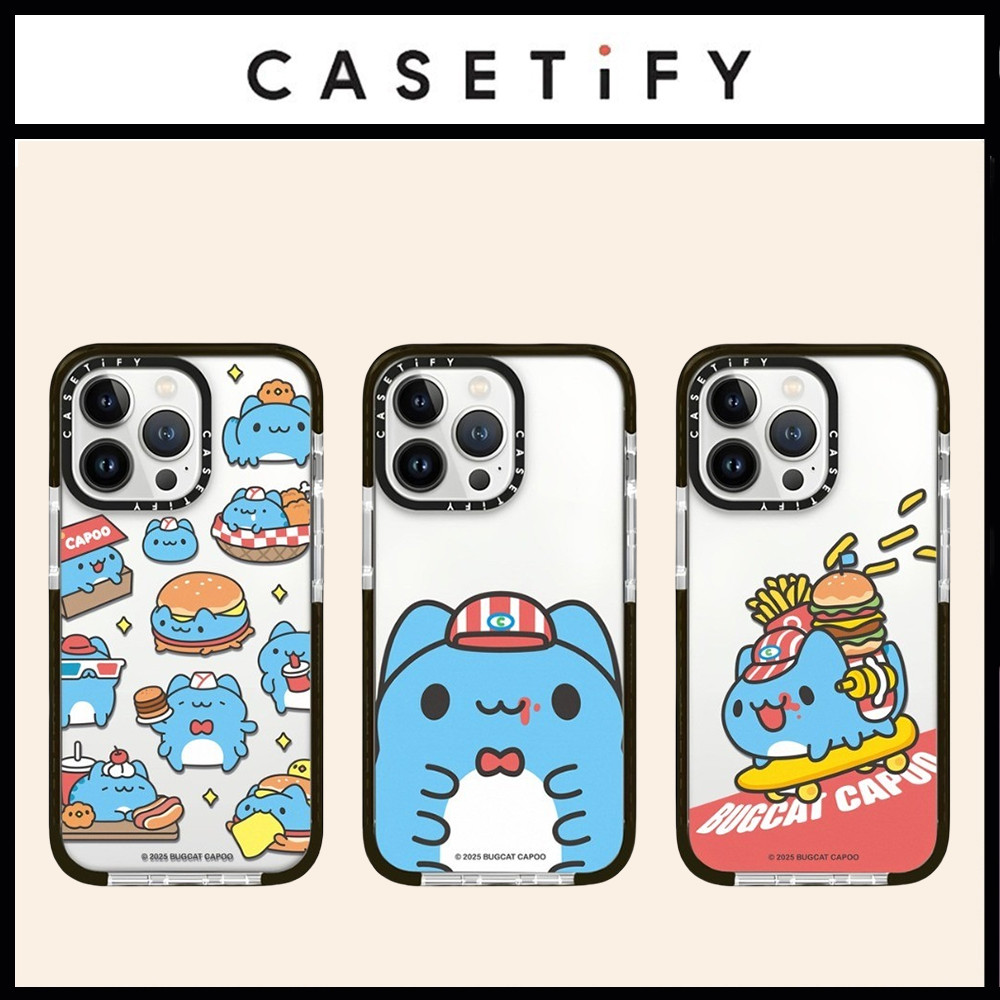 Bugcat Capooเคสโทรศัพท์สําหรับiPhone 16ProMax 16Plus 15 14 13 12 11ProMaxกันกระแทกป้องกันปลอกอ่อน