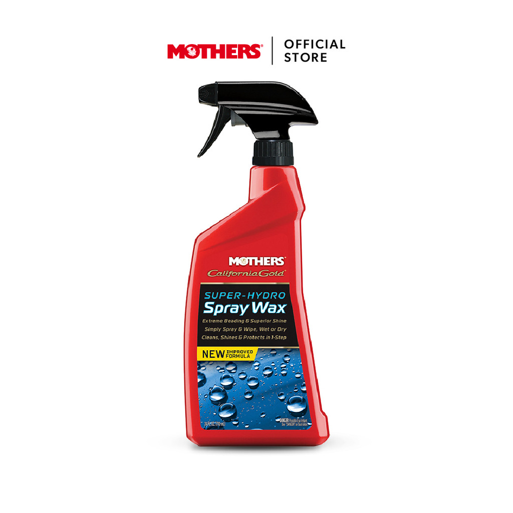 Mothers® California Gold® Super-Hydro Spray Wax สเปรย์แว็กซ์เคลือบเงา สูตรไฮโดร ใช้ง่าย (710 ml)
