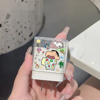 Crayon Shin chan Apple Charger ฝาครอบป้องกัน 20w สายเคเบิลข้อมูล Anti Break เหมาะสําหรับ iPhone 13/14/15/16