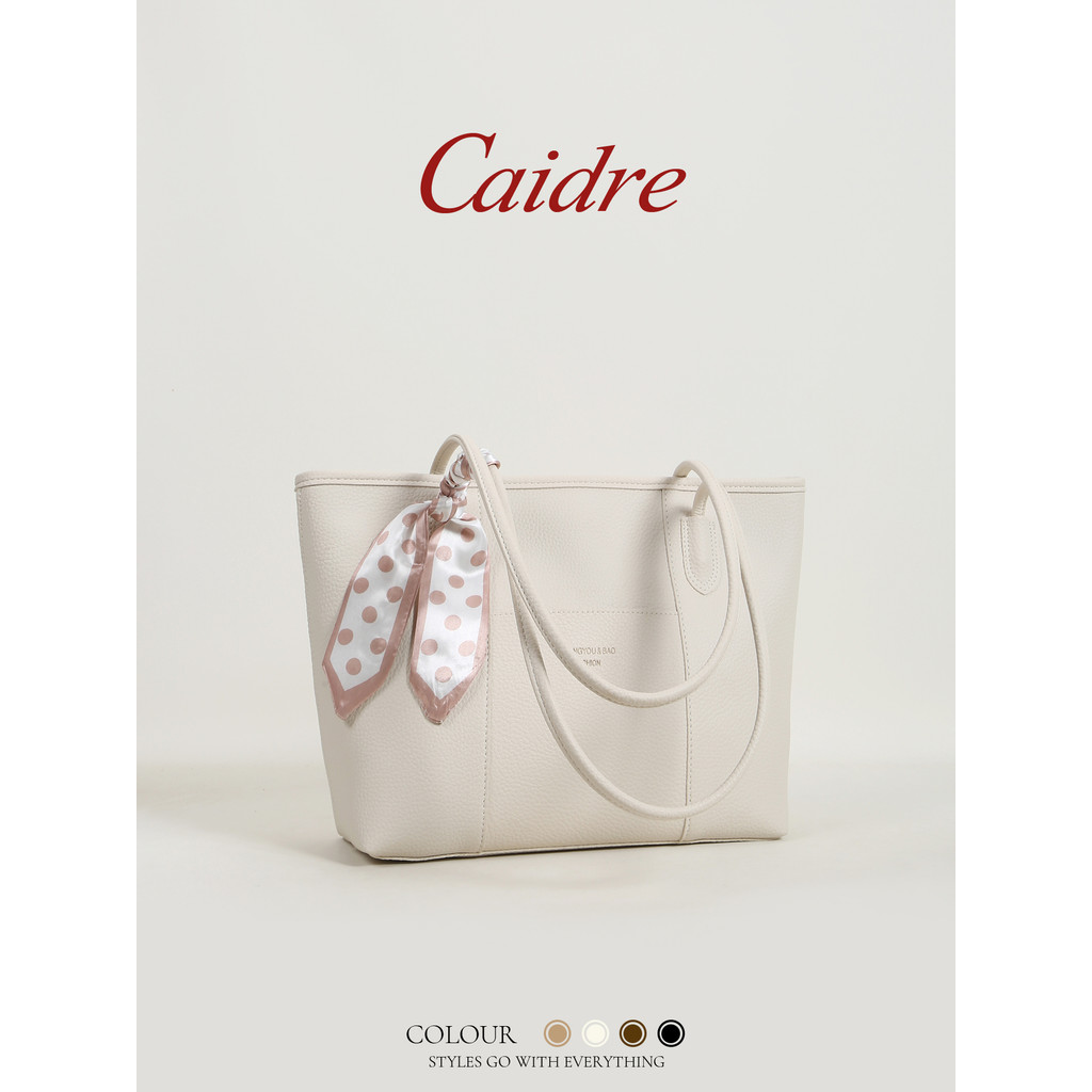 Caidre กระเป๋าโท้ทความจุขนาดใหญ่กระเป๋าสะพายไหล่ผู้หญิงกระเป๋าถือพร็อพทํางาน