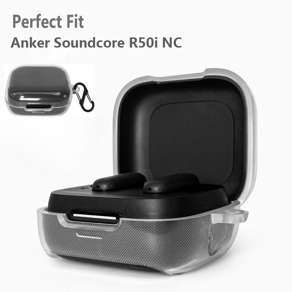 สําหรับ Anker Soundcore R50i NC เคส TPU พร้อมชุดทําความสะอาด, ฝาครอบหูฟังกันกระแทกพร้อมอุปกรณ์เสริมค