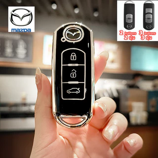 CX3 CX5 Mazda 2/3 2014-2019 ฝาครอบกุญแจรถ CX7 CX8 CX9 Mazda 6 CX30 MX5 กรณีรีโมทกุญแจ Mazda 5 BT50 Skyactiv Demio Alexa Atenza พวงกุญแจรถ
