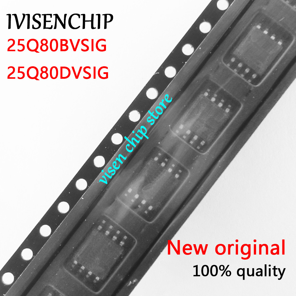 10 ชิ้น 25Q80BVSIG 25Q80DVSIG W25Q80BVSIG W25Q80DVSIG 25Q80 SOP-8 ในสต็อก