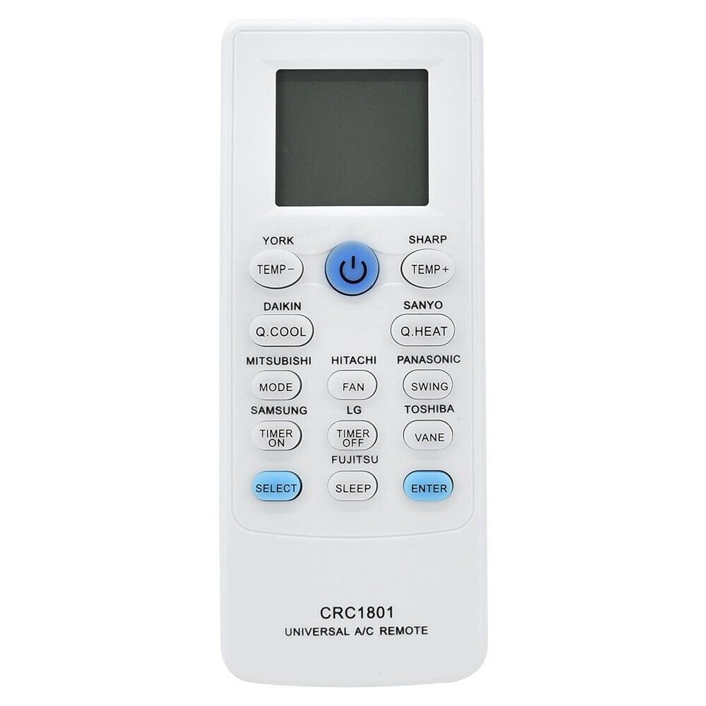 CRC1801 Universal AC Remote สําหรับ AUX LG Gree Fujitsu Midea Dakin Air Conditioner