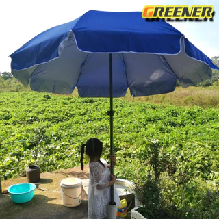 ร่มชายหาดขนาดใหญ่ ร่มสนาม ร่มแม่ค้า ร่มขายของ ร่มใหญ่ ขนาด 1.8 เมตร Beach Umbrella ร่มคันใหญ่ กันแสงแดดยูวีได้(ฟ้าอ่อน)