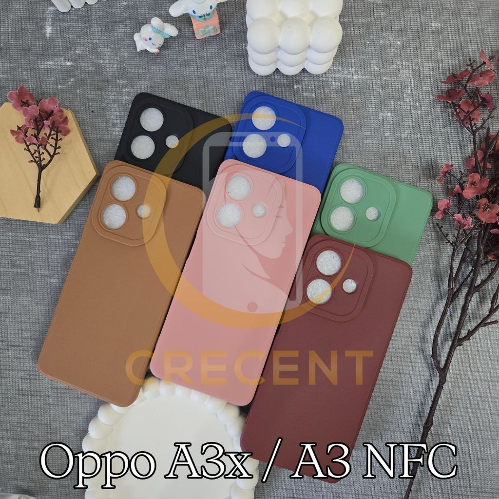 นุ่มซิลิโคนซิลิกาเจล Pro กล้อง Candy Macaron 3D กล้องสําหรับ Oppo A3 Pro Oppo A3x Oppo A3 NFC Oppo A