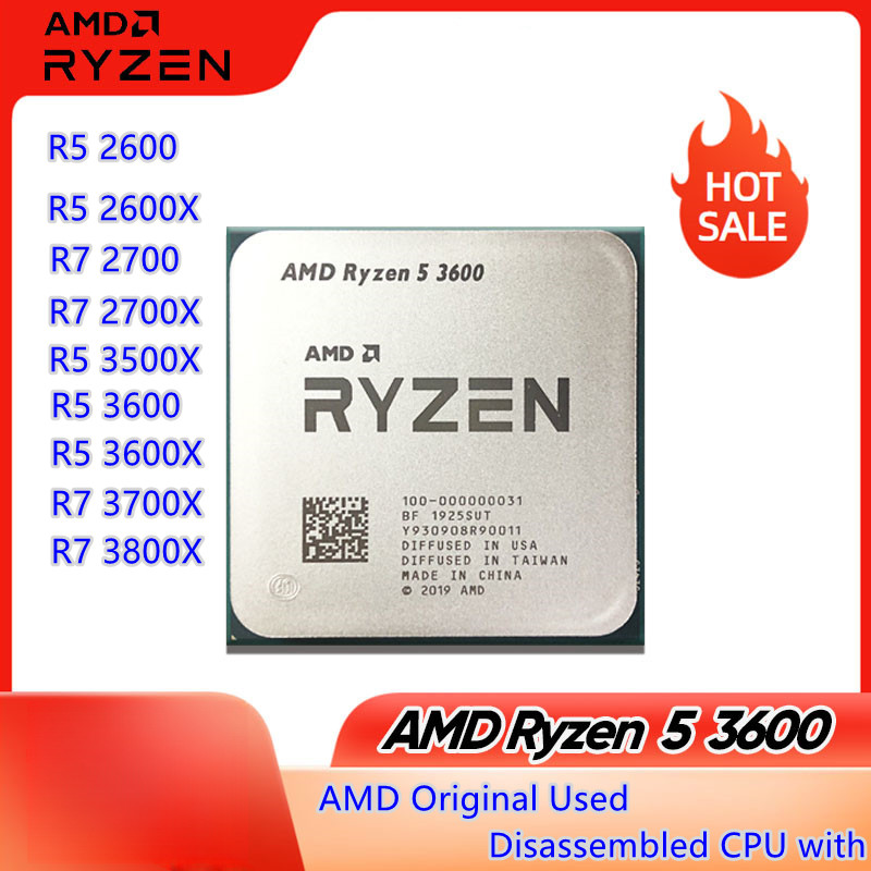 AMD Ryzen 5 2600 R5 2600X 3600X 3500X 4500 5500 5600 R7 3800X 3700X 2700X 2700 Quad-Core Quad-Thread