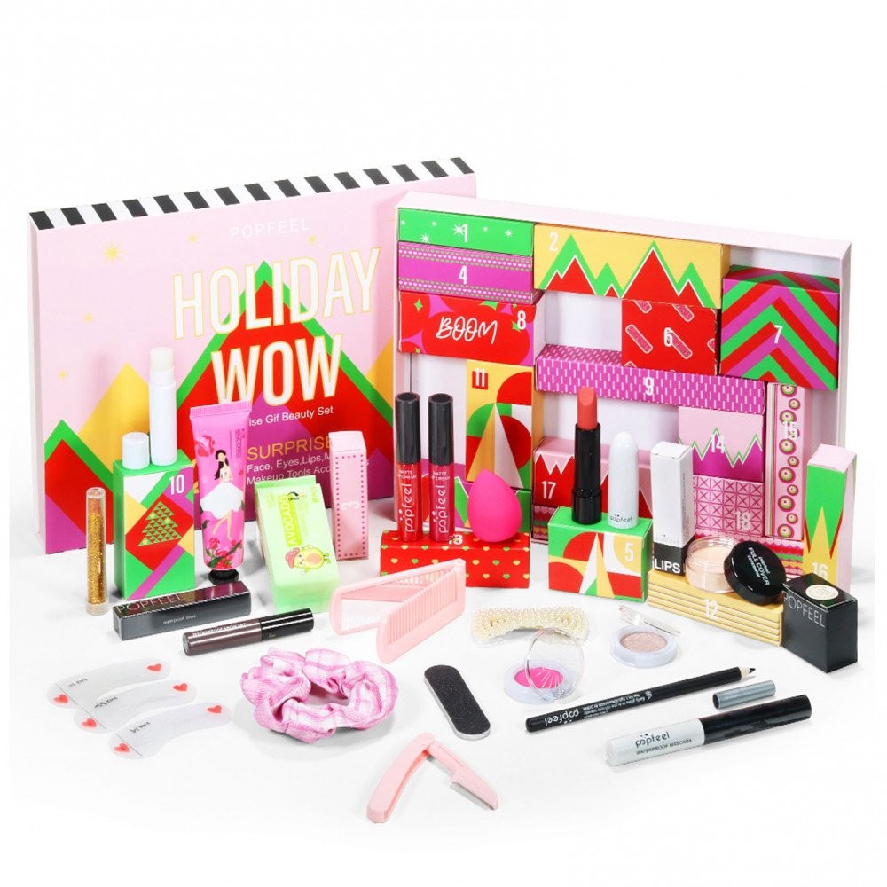 YL Makeup Advent Calendar 2024 for Teens Girls Christmas Countdown Calendar Makeup Gift Set,Xmas Gif