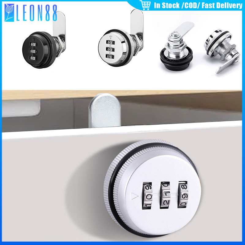 จัดส่งใน24ซม. อุปกรณ์ล็อคตู้จดหมาย ตู้เสื้อผ้า แบบใส่รหัสผ่าน วัสดุโลหะผสมสังกะสี 20/30mm ของมาใหม่！