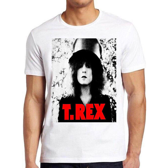 T.rex Rock Band Marc Bolan Music Retro Cool Gift Tee T เสื้อ 2234