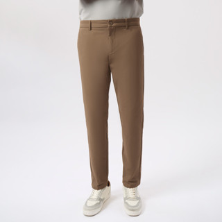 LTD กางเกง ผ้าชิโน่ ทรงสลิม ผู้ชาย สีน้ำตาลเข้ม | Slim Fit C…