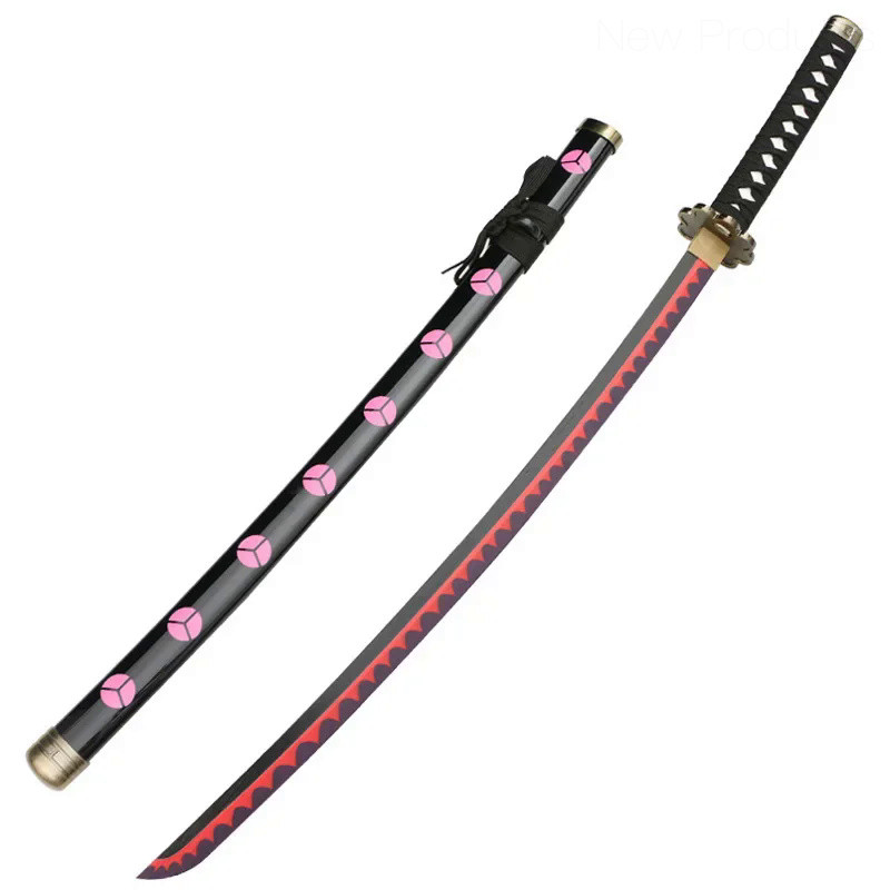 ⚡ Cosplay Anime Roronoa Zoro Katana Bamboo Assembled Sword Role Playing Qiu Shui Weapon Model 104cm