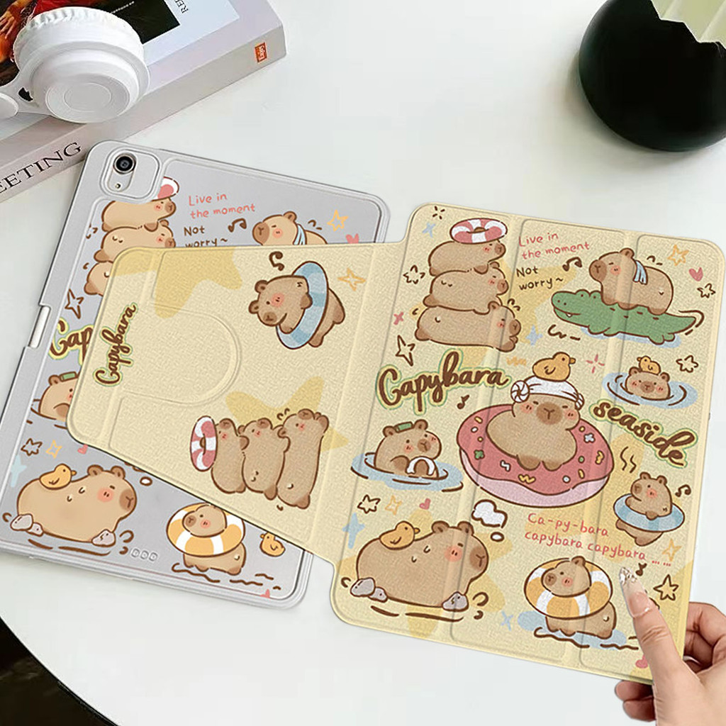 เคสไอแพด หมุนได้ 360 องศา สําหรับ gen7 gen8 gen9 /Gen10 10.9 10.2 air6 11นิ้ว Air5 Air4 pro11 พร้อมช่องใส่ปากกา พับได้