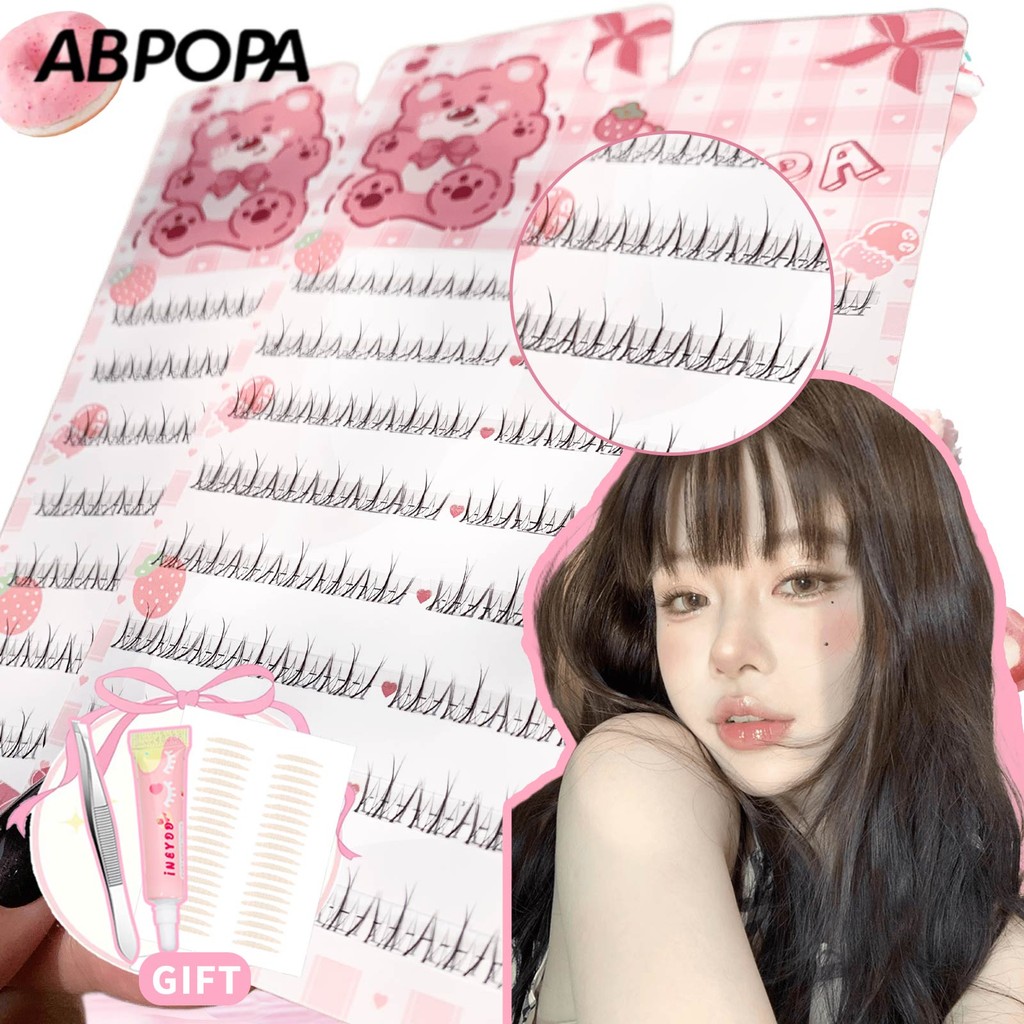 Abpopa Lower Eyelash Layering Cross Wispy Air Sense Soft Light แต่งหน้าทุกวัน