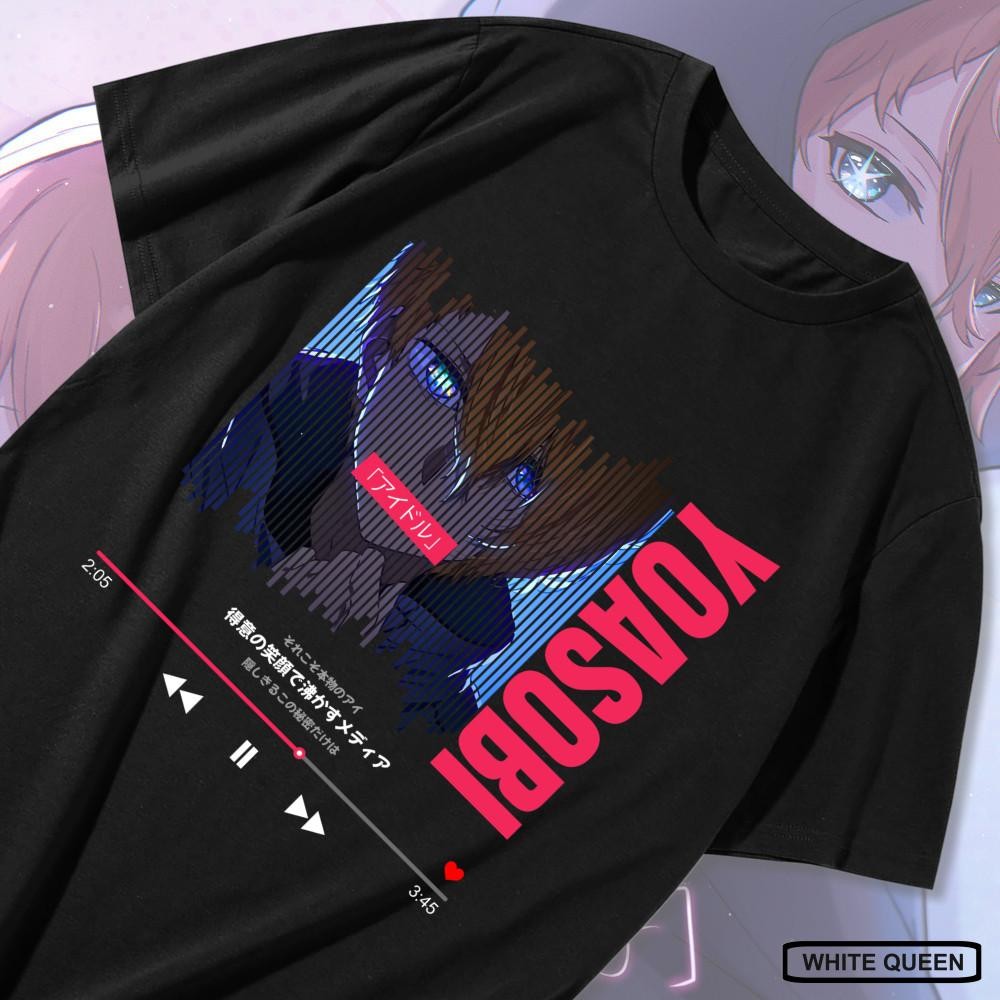 ใหม่ Kaos AQUA HOSHINO OSHI NO KO X YOYASOBI - IDOL - KAOS DISTRO MEN & WOMEN ANIME & GAME MUSIC SER