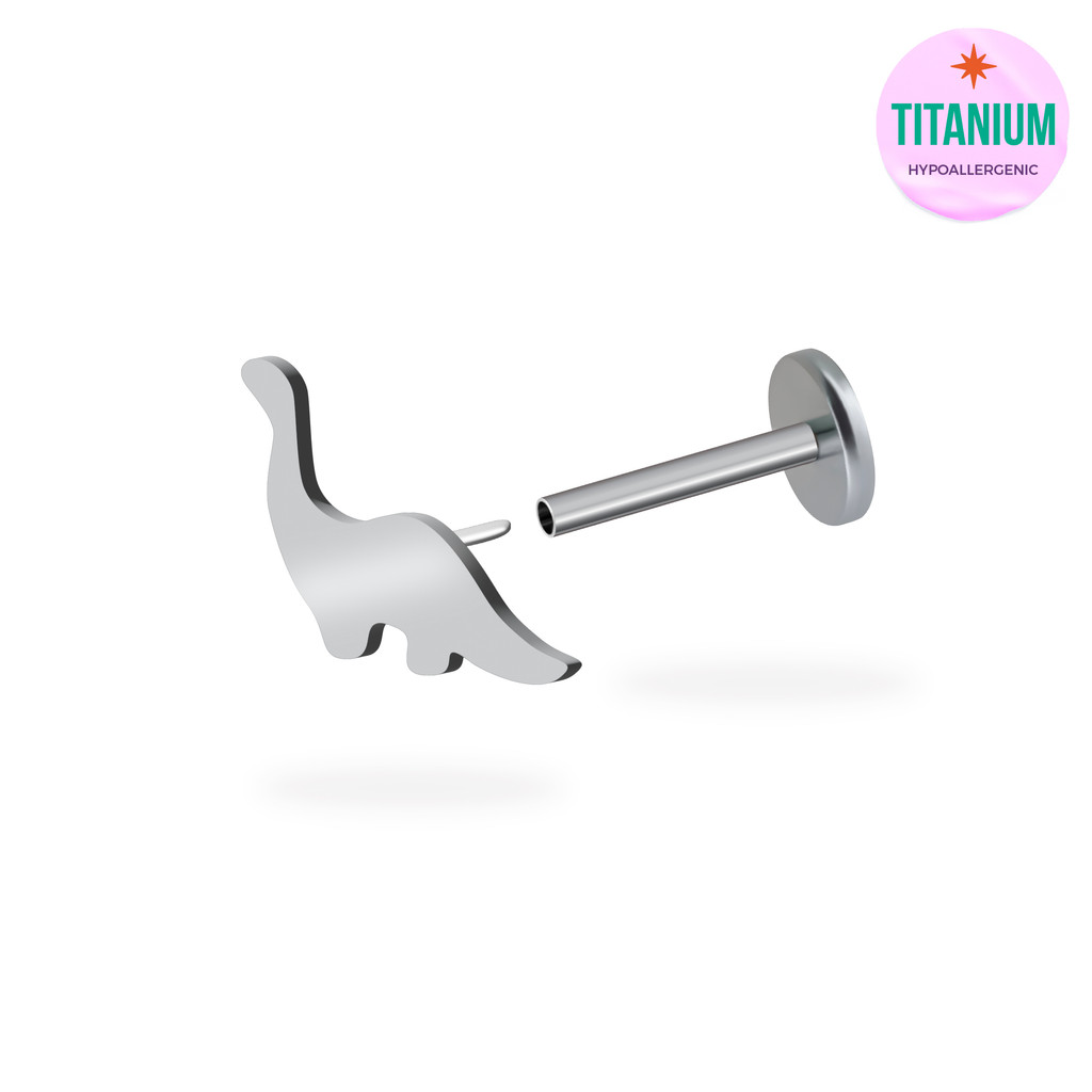 Dinosaur Titanium Flatback Earring (1ชิ้น)