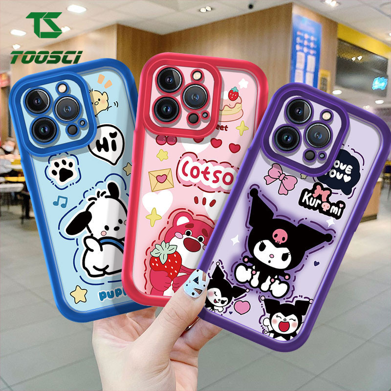 TOOSCI การ์ตูน Pacha Bear Kuromi สุนัขสําหรับ OPPO A57 A77 A53 a3 energy a80 A33 A79 A93 A94 F11 A9X