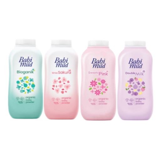 (แพ็ค6ขวด) แป้งฝุ่นเบบี้มายด์ สำหรับเด็ก ขนาดพกพา 45 กรัม Babi Mild baby powder
