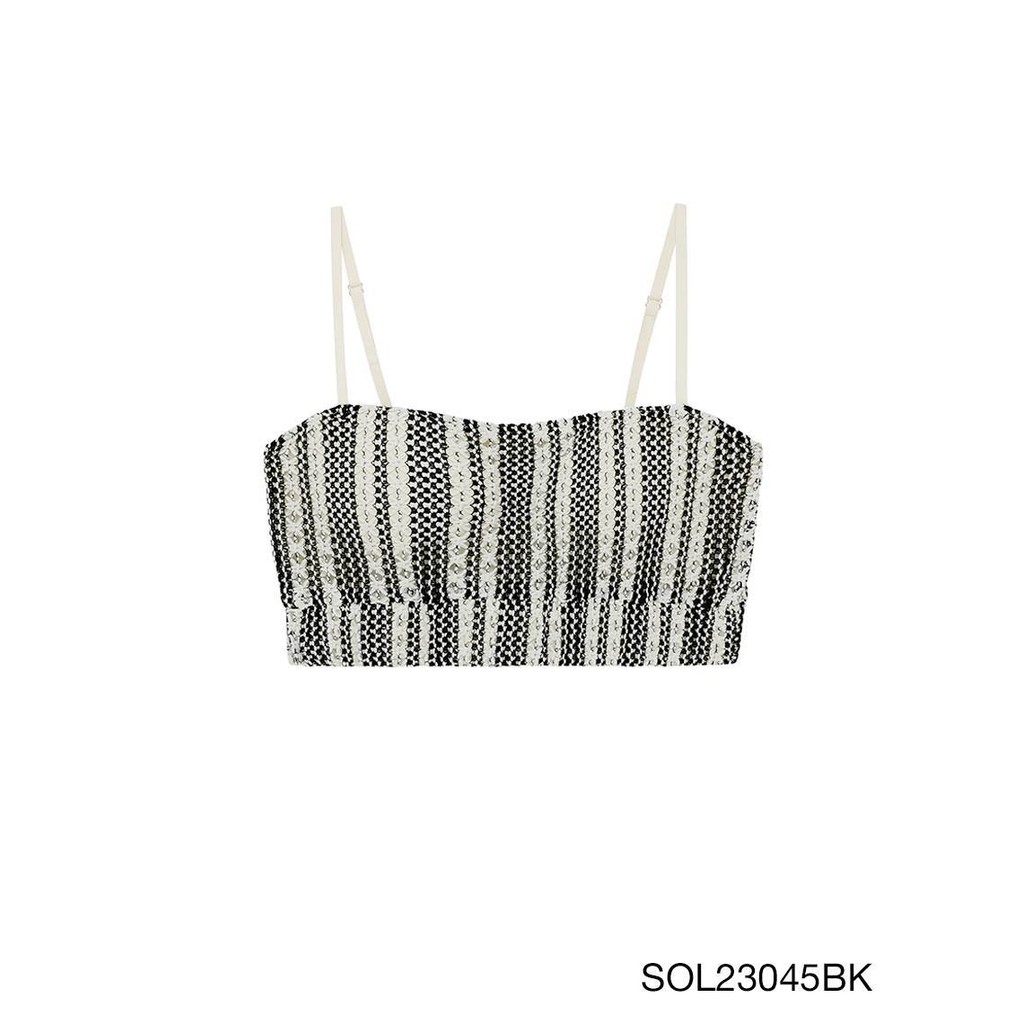 [Online Exclusive]  SABINA  FASHION X SABINA บราท็อป รหัส SOL23045BK สีดำ