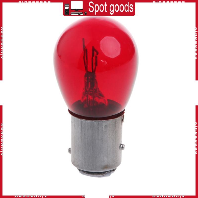 Xi Retro Amber แก้วสีแดงสําหรับ DC 12V 5W ไฟท้ายรถจักรยานยนต์หยุดไฟแสดงสถานะ