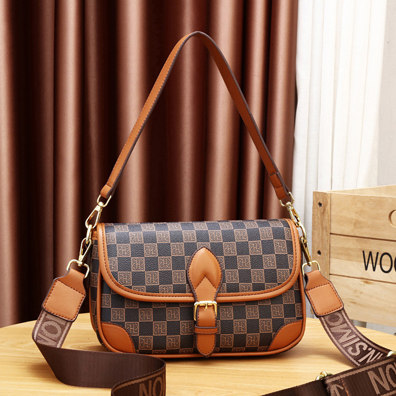 shiny girl: กระเป๋าสะพายข้าง อเนกประสงค์ สีตัดกัน แฟชั่นสําหรับผู้หญิง