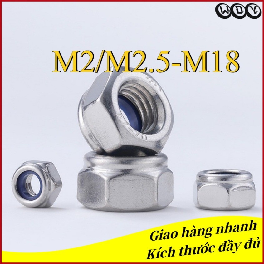 304 น็อตสแตนเลสทรงหลวม M2/M2.5-M18 (WD-YL-VN)