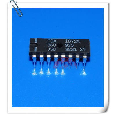 5PCS TDA1072A TDA1072 ปลั๊กตรงคอลัมน์คู่