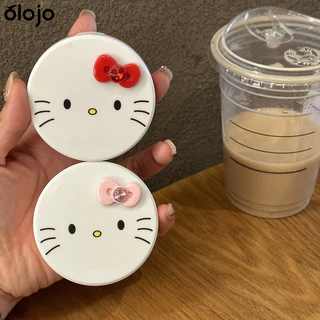 Kawaii Kt Cat คอนแทคเลนส์การ์ตูนน่ารัก Kt Cat แบบพกพามินิคอนแทคเลนส์กล่อง Travel Beauty นักเรียนกล่องเก็บของขวัญ-oo