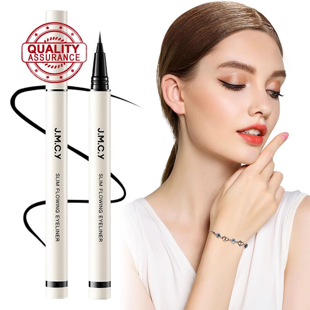 [ใหม่] Jmcy Lasting Waterline Eyeliner Pen Waterproof Eye Liner Makeup Cat Brown Beauty L5z7