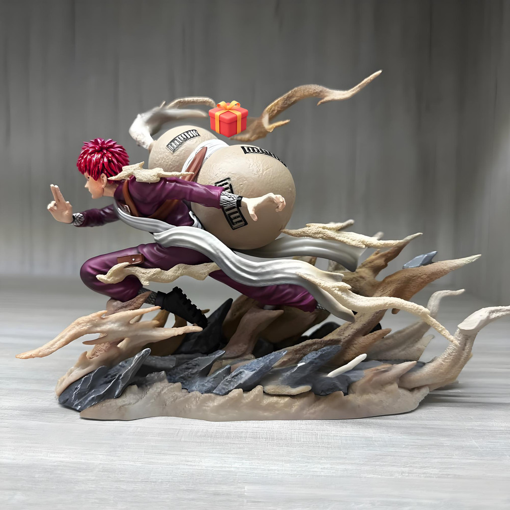 [DW] Naruto Series Shukaku's Shield PG Version Sandstorm Gaara Boxed Figure Collectionเครื่องประดับ