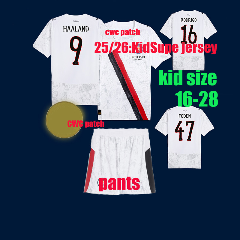 25/26 HAALAND ฟุตบอล clothe 25/26 mans-CItYs Jersey เด็กชุด GUNDOGAN GREALISH RODRIGO DEBRUYNE BERNA