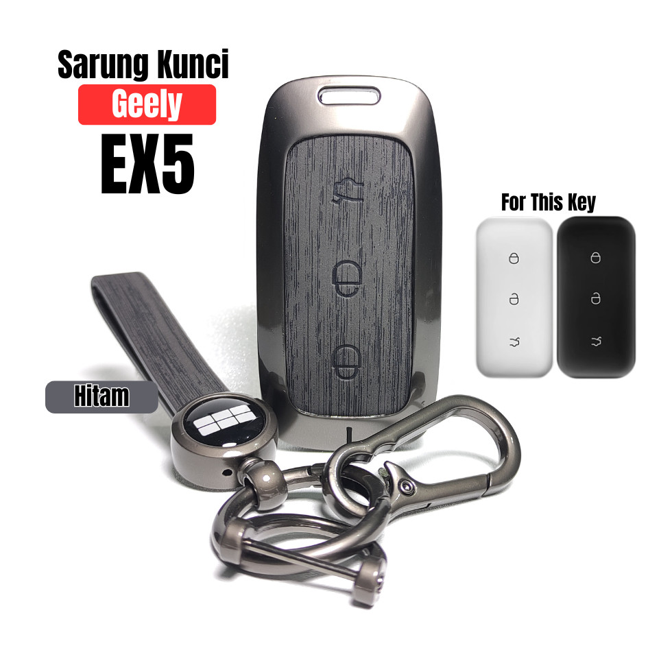 Geely EX5 EX-5 ฝาครอบกุญแจหนังไม้อัลลอยด์