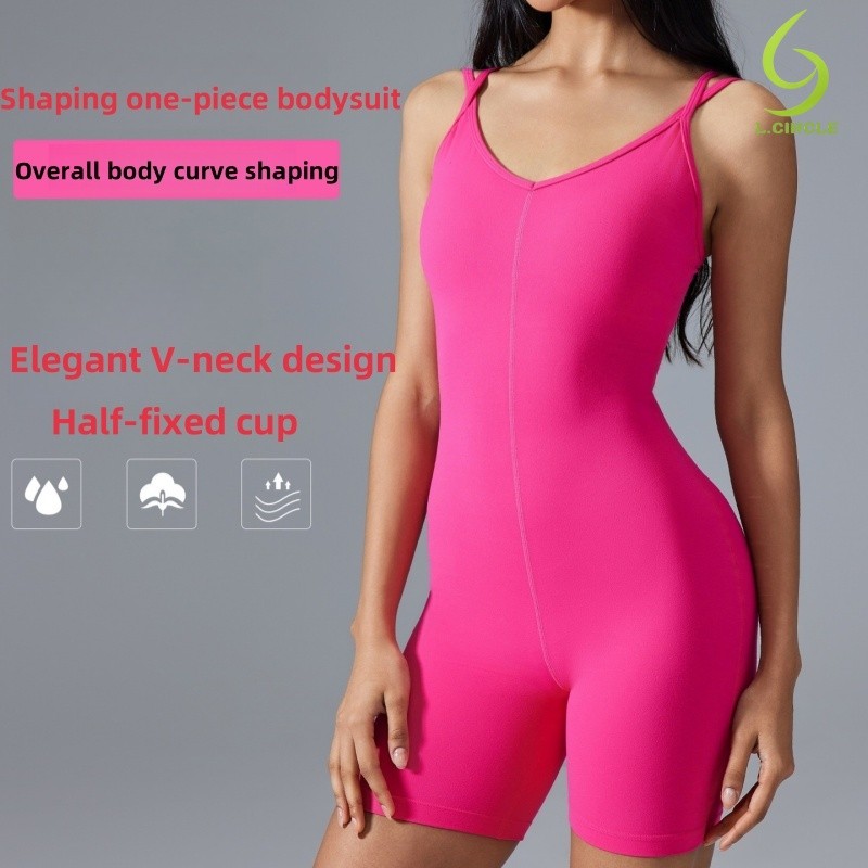 L.CIRCLE Yoga Sport Pant คอวี ชิ้นเดียว