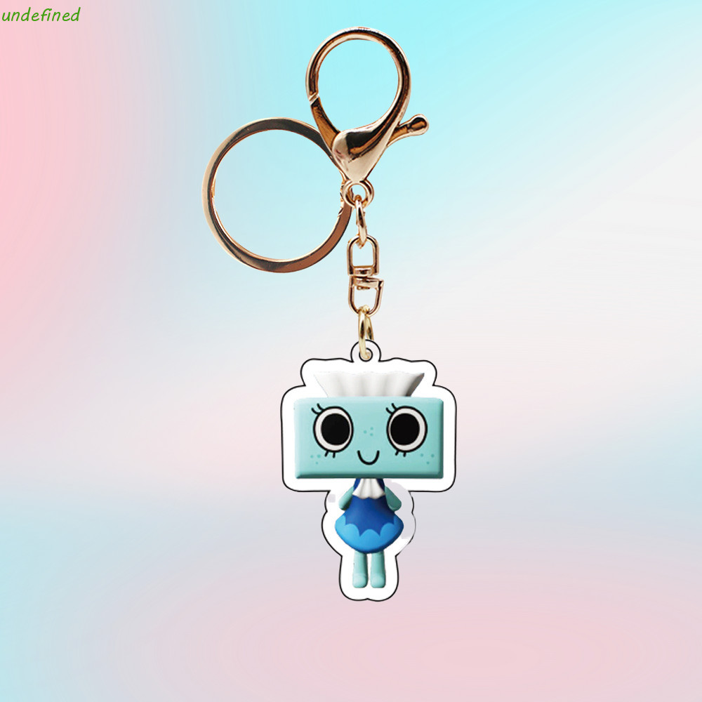 JARREDIW เกมพวงกุญแจโลกของ Dandy, Scraps Pebble Dandys World จี้, Sprout การ์ตูนตลกอะคริลิค Goob Cos