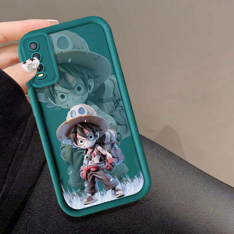 One PIECE น่ารักลูฟี่เคสโทรศัพท์สําหรับ VIVO Y22S Y31 Y51S V25E Y78+ Y36 Y27 Y28 V21 V11I V15 PRO Y0