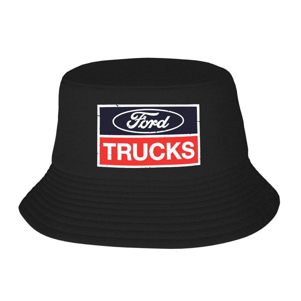 W Ford Logo Emblem Ford Trucks F 150 F 250 Raptor หมวกชาวประมง หมวกบักเก็ต