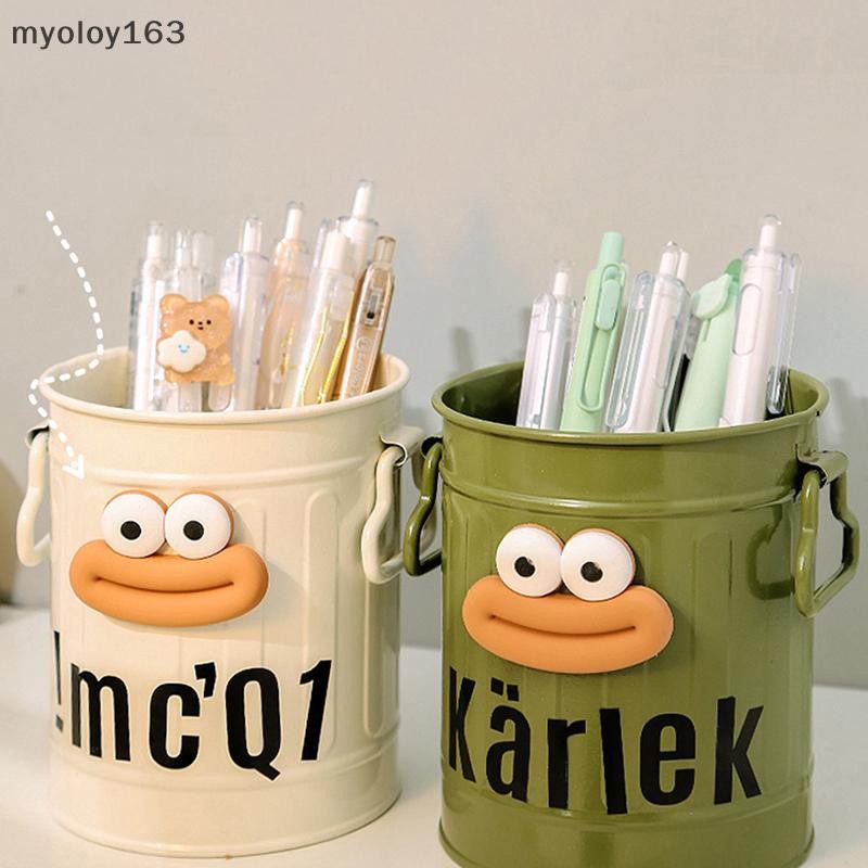 Myoloy DIY ตลกปากขนาดใหญ่น่ารักขนาดใหญ่-ความจุที่ใส่ดินสอเครื่องเขียนคอนเทนเนอร์แปรงแต่งหน้าถัง TH